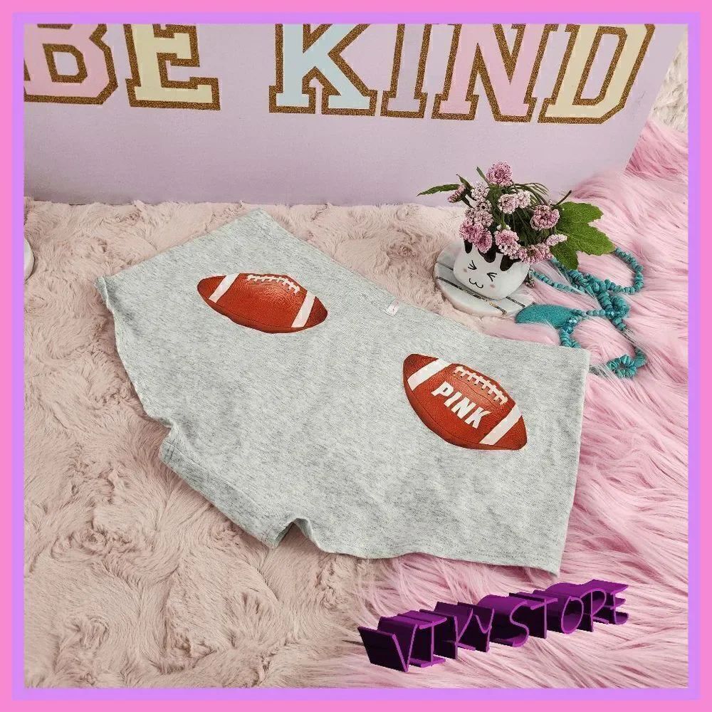 Victoria's Secret Pink XL Football Print Shortie: Stylish Comfort for Casual Day